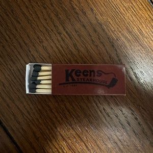 Keen's Steakhouse matchbook